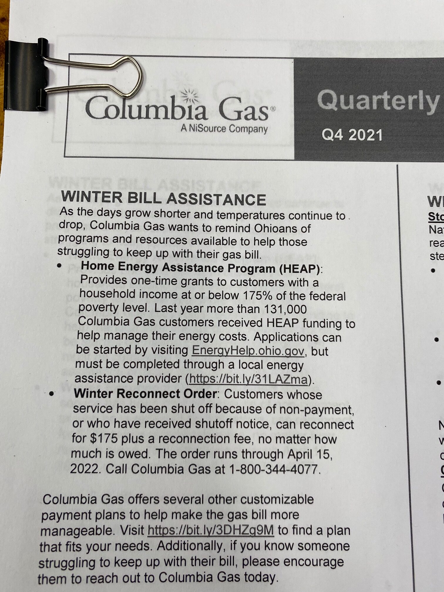 columbia-gas-winter-bill-assistance-village-of-sebring-mahoning